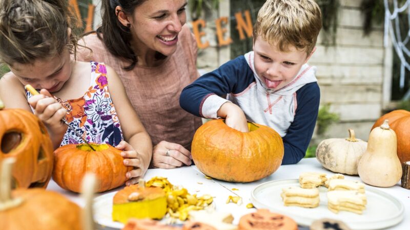 Festival de comida de Halloween para crianças