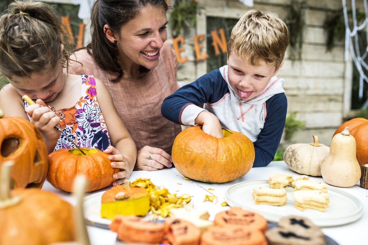 Festival de comida de Halloween para crianças