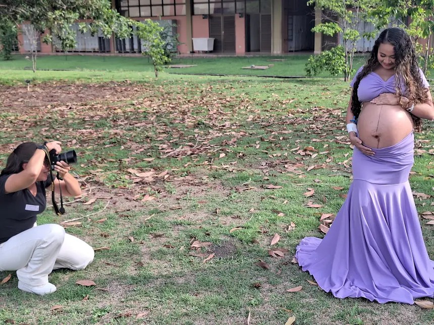 Ensaio fotográfico emocionante para gestante Internada no Hospital Regional de Santarém