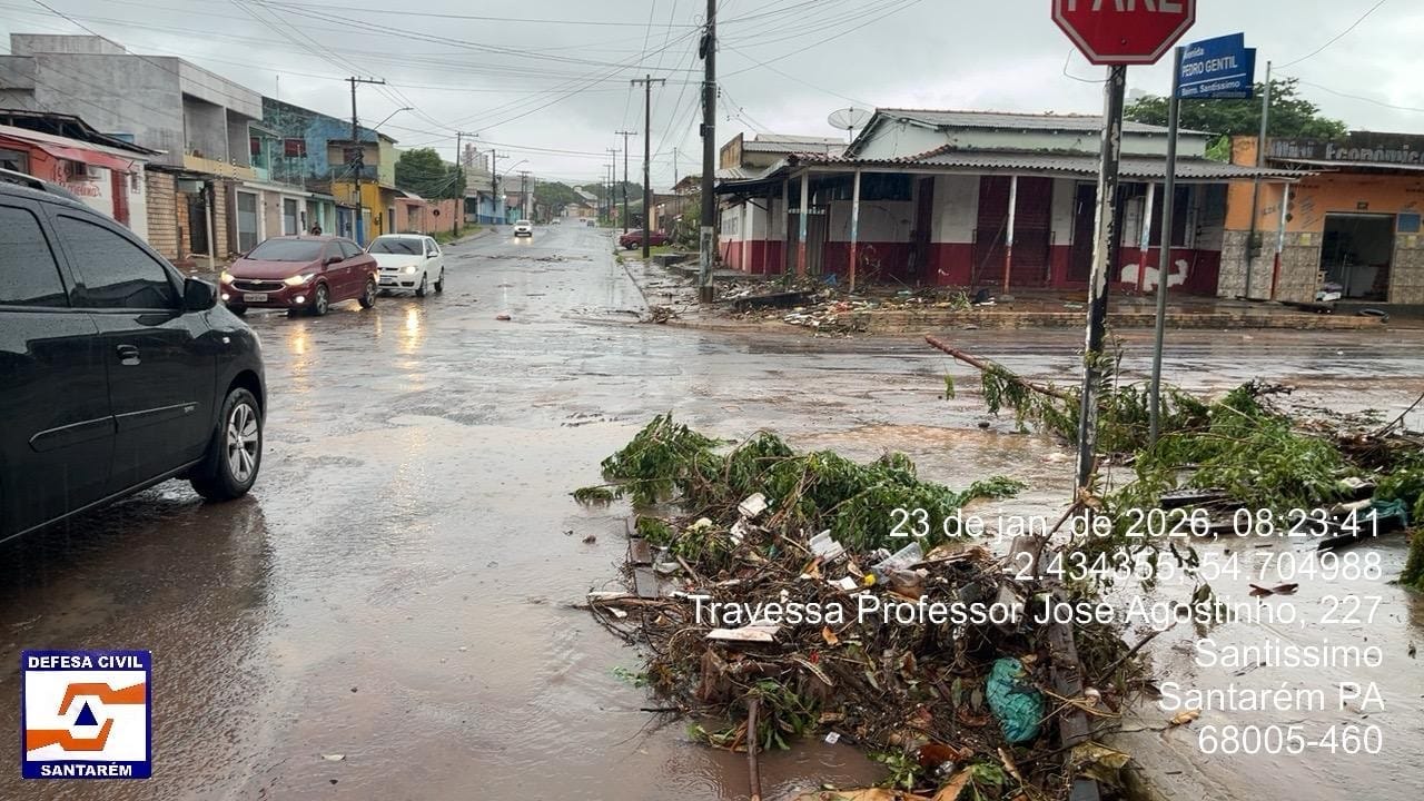 Problemas causados pela chuva em Santarém