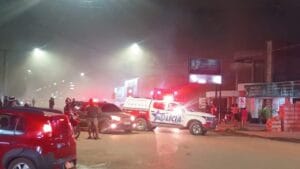 Princípio de incêndio em Santarém: operação do Corpo de Bombeiros