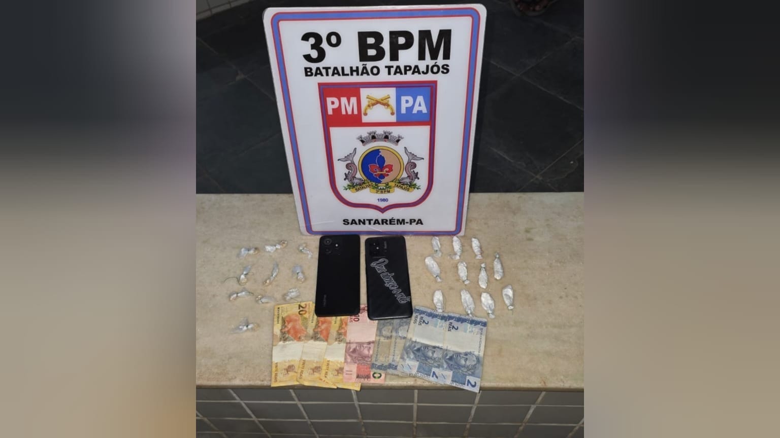 Apreensão de drogas em Santarém durante Operação Força Total