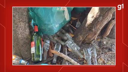 Impacto do Lixo na praia Pajuçara em Santarém