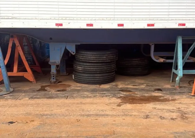 Sefa apreende carga de pneus avaliada em R$ 260 mil durante fiscalização portuária