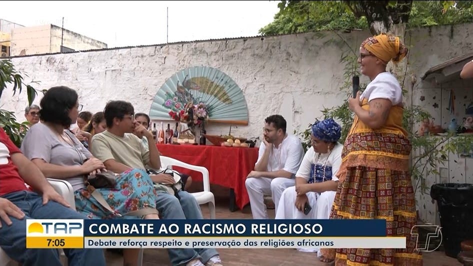 Debate sobre intolerância religiosa em terreiro de Umbanda