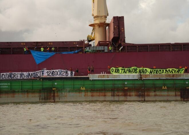 Indígenas ocupam terminal portuário em Santarém em protesto