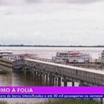 Movimentação no Terminal Hidroviário de Santarém durante o Carnaval
