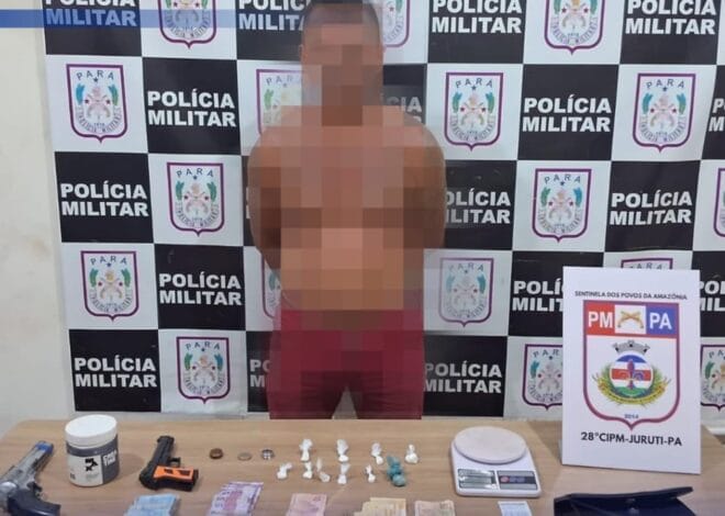 Desarticulação de ponto de venda de drogas em Juruti