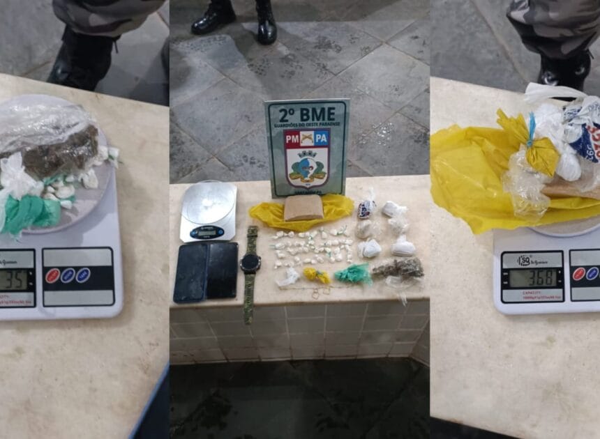 Prisão por tráfico de drogas no bairro Urumari em Santarém