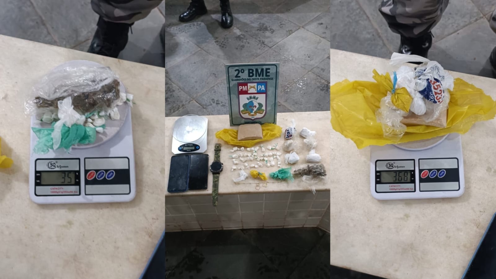 Prisão por tráfico de drogas no bairro Urumari em Santarém