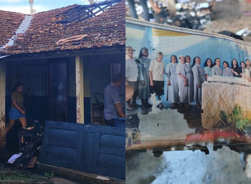 Incêndio na Paróquia Nossa Senhora da Saúde em Juruti