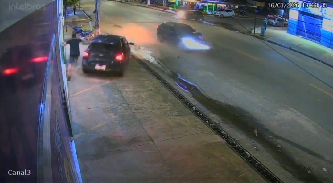 Homem escapa de acidente em cruzamento de Santarém