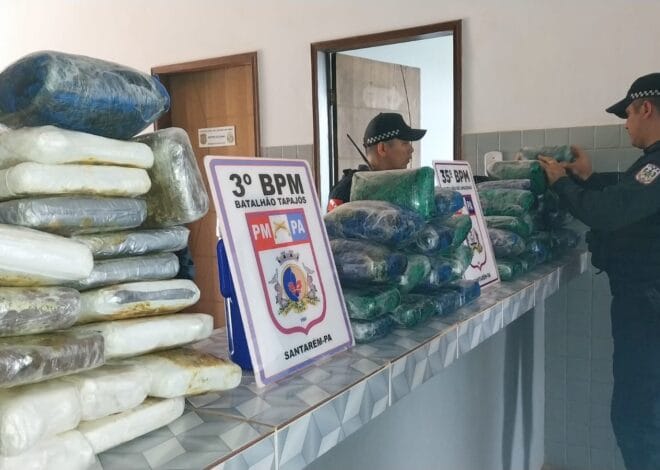 Polícia Militar do Pará Realiza Grande Apreensão de Drogas em Santarém